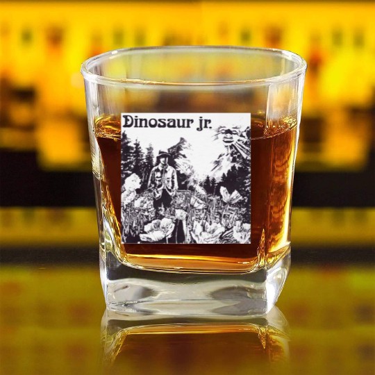 Dinosaur Jr. Square Whiskey Glasses