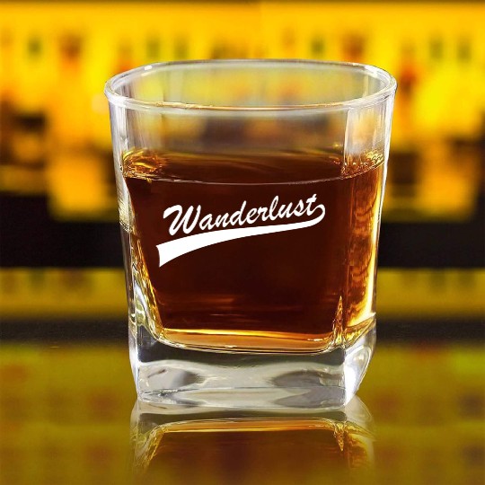 Wanderlust - Mountain Square Whiskey Glasses