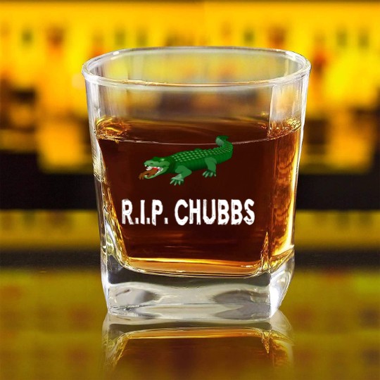 R.I.P. Chubbs - Happy Gilmore Square Whiskey Glasses