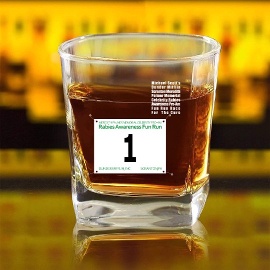 FUN RUN Michael Square Whiskey Glasses