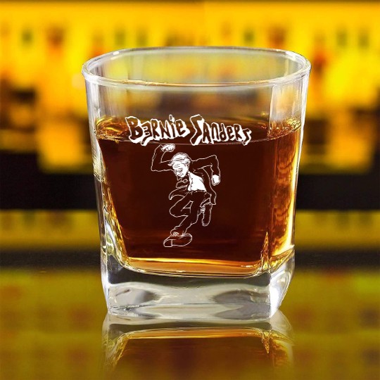 Bernie Sanders Punk Rock Circle Jerks Unisex berni Square Whiskey Glasses