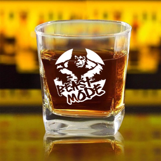 MMA Hulk Gym Bodybuilding Training Wear Workout cl Square Whiskey Glasses