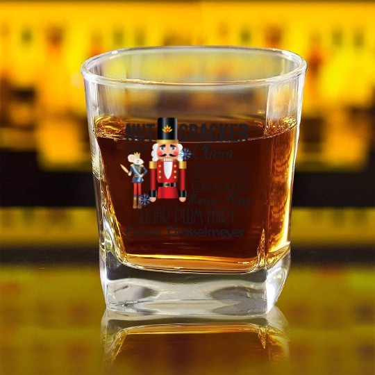 Nutcracker Ballet Square Whiskey Glasses - Dance