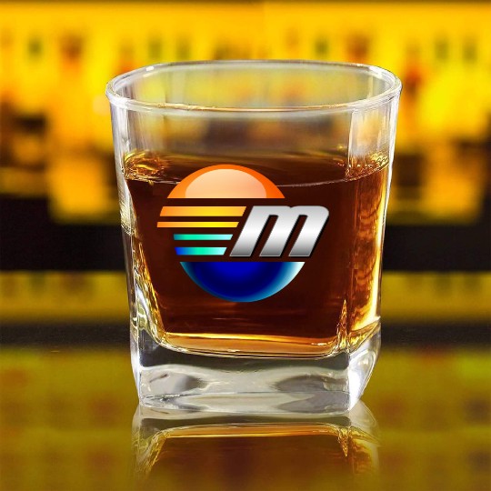 Malibu Performance Power Boats Square Whiskey Glasses