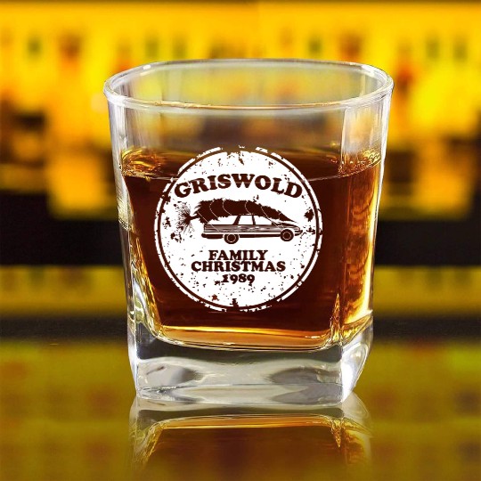 Griswold Christmas Vacation Square Whiskey Glasses