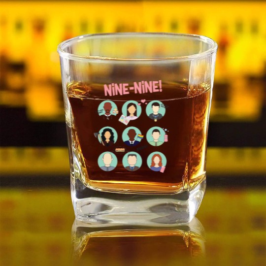 Brooklyn Nine - Nine Squad Square Whiskey Glasses