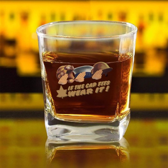 World War 2 Canadian Recruitment Design Square Whiskey Glasses