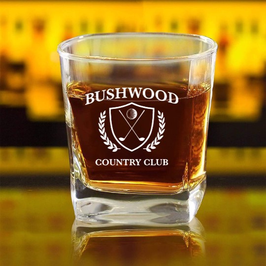 Bushwood country club UGP campus funny golf Square Whiskey Glasses