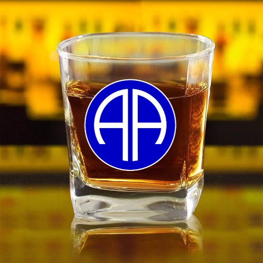 Us army 82nd airborne Square Whiskey Glasses
