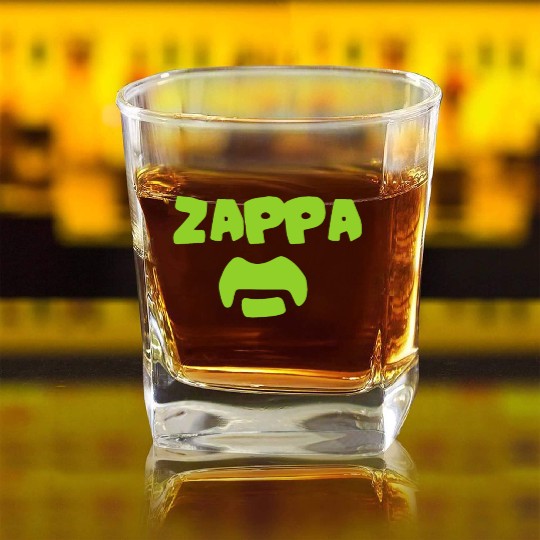New FRANK ZAPPA Eccentric Rock Icon Logo 70s Men s Square Whiskey Glasses