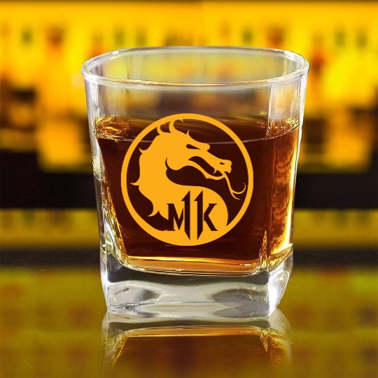 Mortal Kombat - Video Game Square Whiskey Glasses