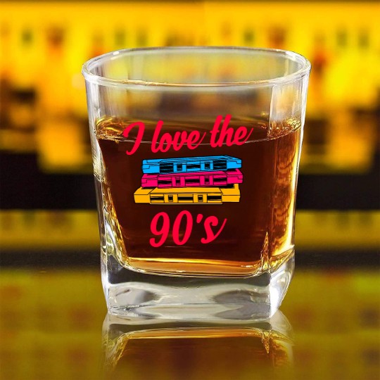 90s Square Whiskey Glasses