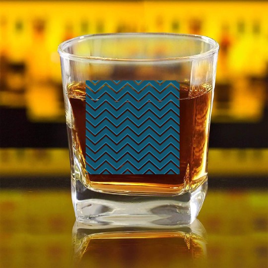 zig zag Square Whiskey Glasses