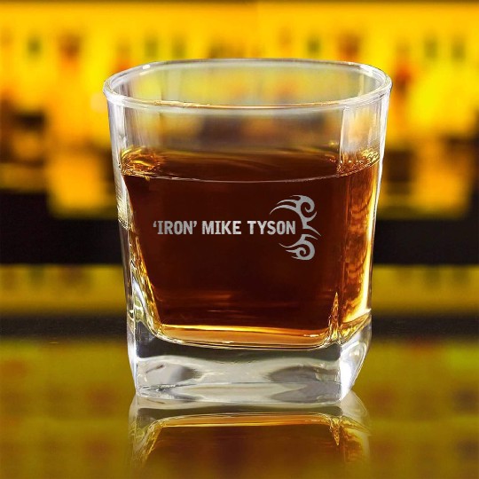 Iron Mike Tyson Boxing fan Square Whiskey Glasses