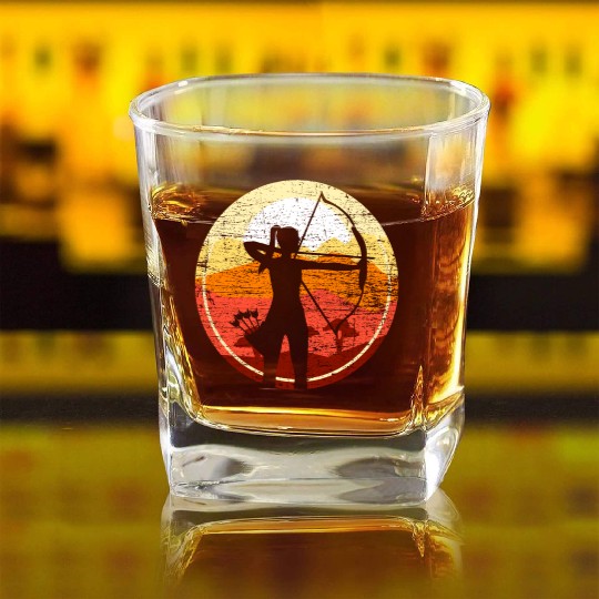 Archery Retro Square Whiskey Glasses