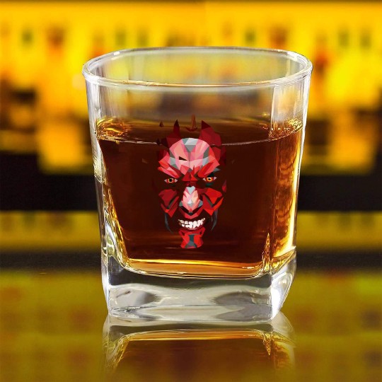 darth maul sith Square Whiskey Glasses
