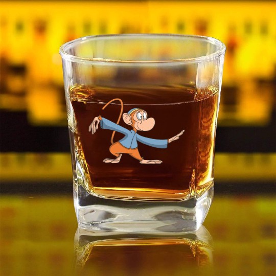 Monkey tai chi martial arts Square Whiskey Glasses
