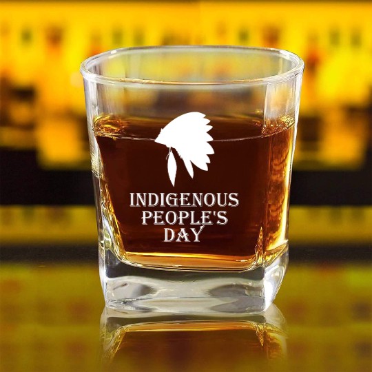 Indigenous People's Day holiday indigenous peoples Square Whiskey Glasses