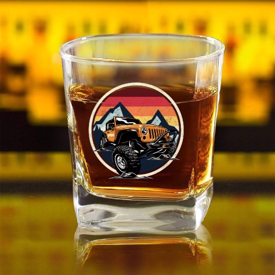 Jeep Square Whiskey Glasses