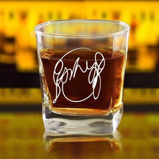 Ramona Flowers Square Whiskey Glasses