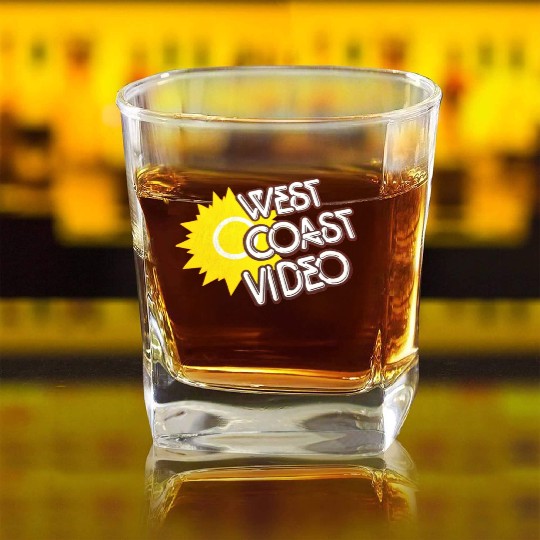 West Coast Video Square Whiskey Glasses