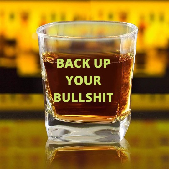 eddie hall back up your bull Square Whiskey Glasses