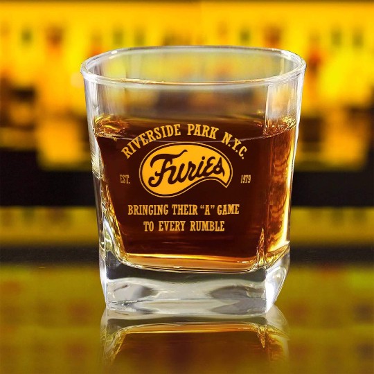 Baseball Furies - The Warriors Square Whiskey Glasses