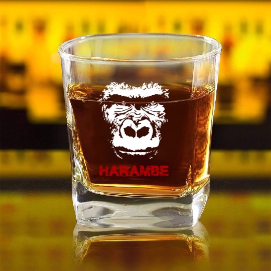 Harambe Square Whiskey Glasses