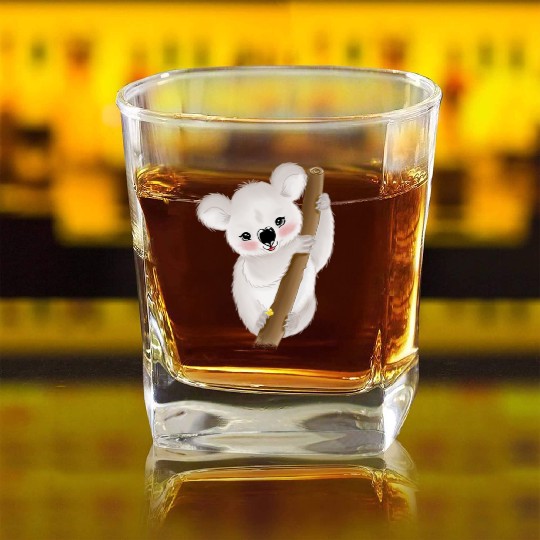 Baby Koala Square Whiskey Glasses