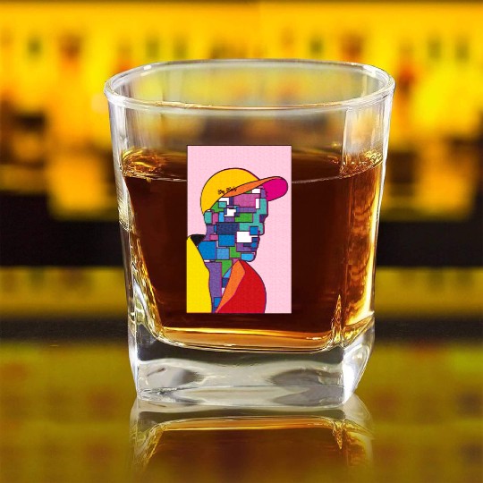 Lil peep Cry Baby Square Whiskey Glasses
