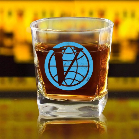 Venture Industries logo The Venture Bros Square Whiskey Glasses