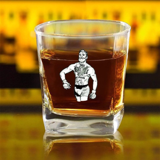 Conor McGregor Boxing Square Whiskey Glasses