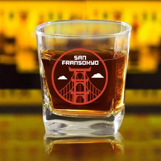 Greeting San Fransokyo Square Whiskey Glasses