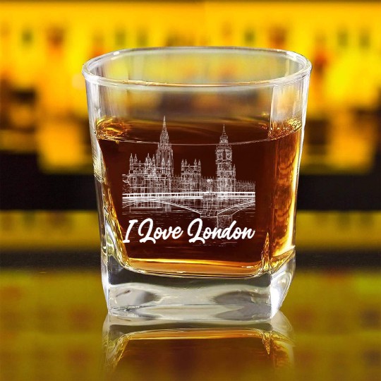 London Square Whiskey Glasses