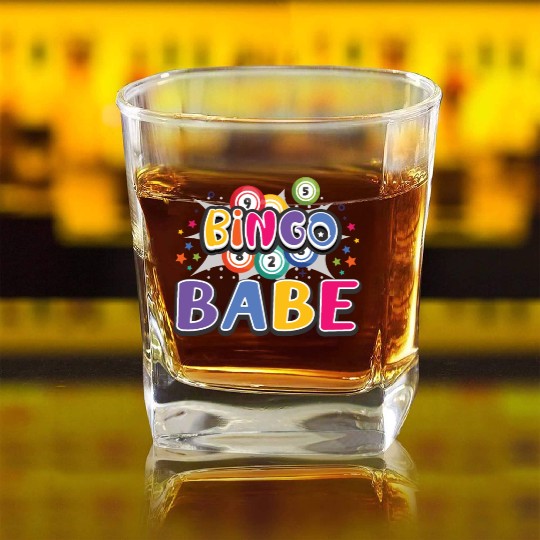 Bingo Card Game Grandma Bingo Player Bingo Cards Square Whiskey Glasses