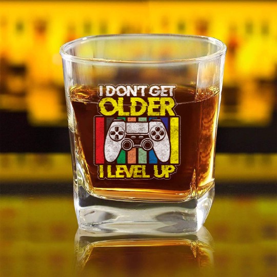 Gaming Video Game Game Square Whiskey Glasses