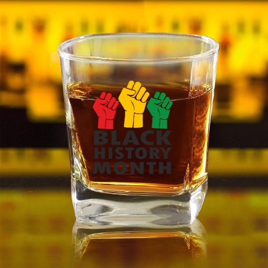 Juneteenth, Black History Month, Freedom Day Square Whiskey Glasses