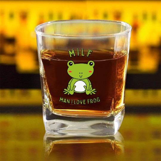 MILF Man I Love Frog Square Whiskey Glasses