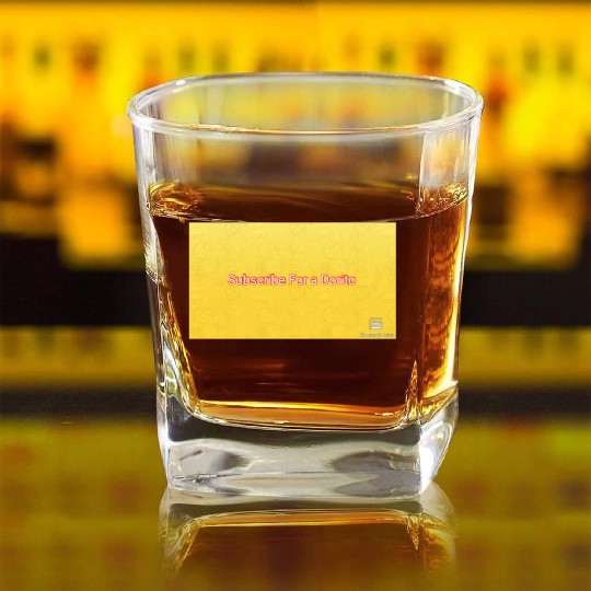 Subcirbe For a Dorito Face Mask Square Whiskey Glasses
