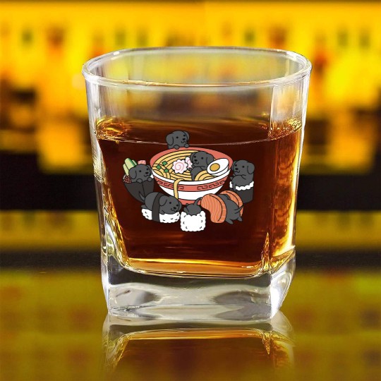 Great Dane Ramen Sushi Square Whiskey Glasses