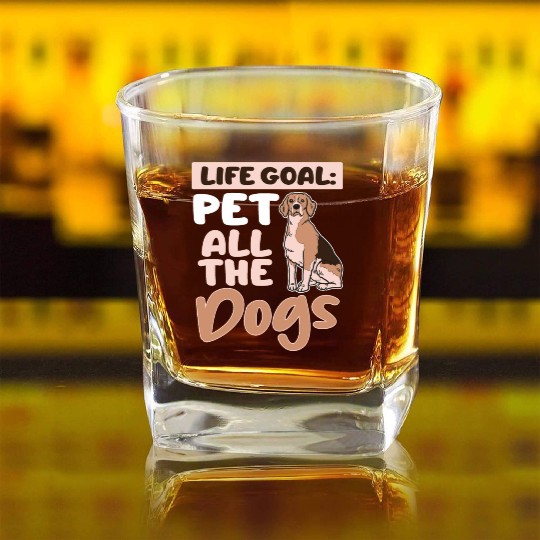 I Love YOu a Latte Coffee Cappuicino Loving Wife Square Whiskey Glasses