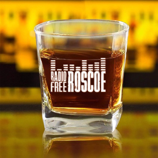 Radio Sing Listen Square Whiskey Glasses
