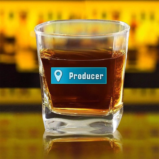 Best Selling Music Producer Design Square Whiskey Glasses