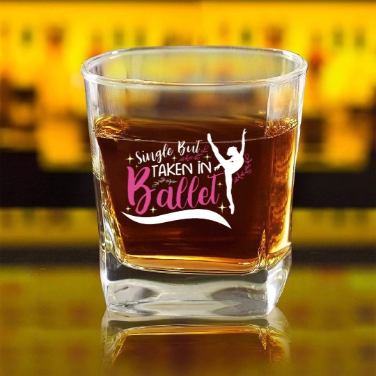 Ballet Ballerina Dance Dancer Dancing Ballet Gift Square Whiskey Glasses