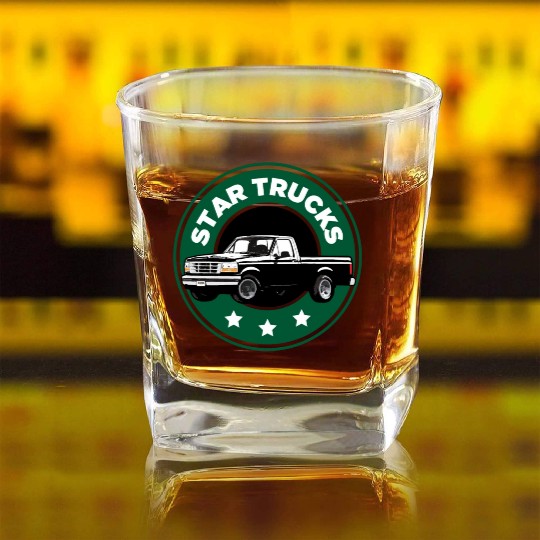 90s F StarTruck Square Whiskey Glasses