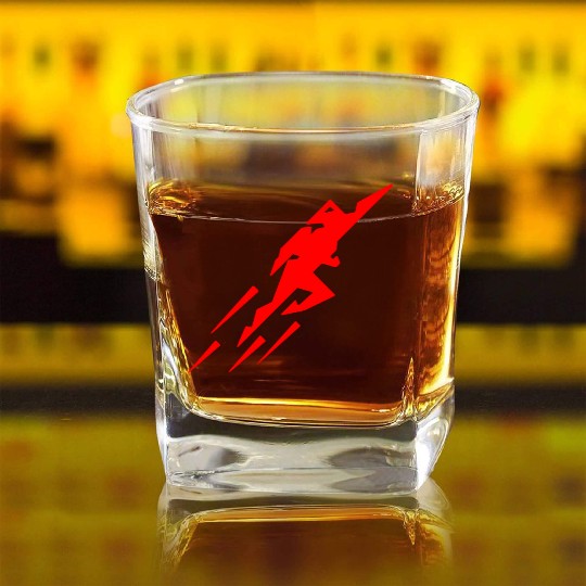 Rocket Man Square Whiskey Glasses