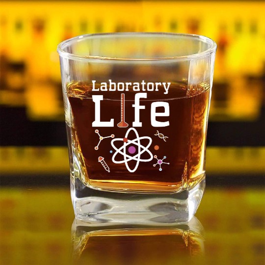 Science Medical Technologist Square Whiskey Glasses