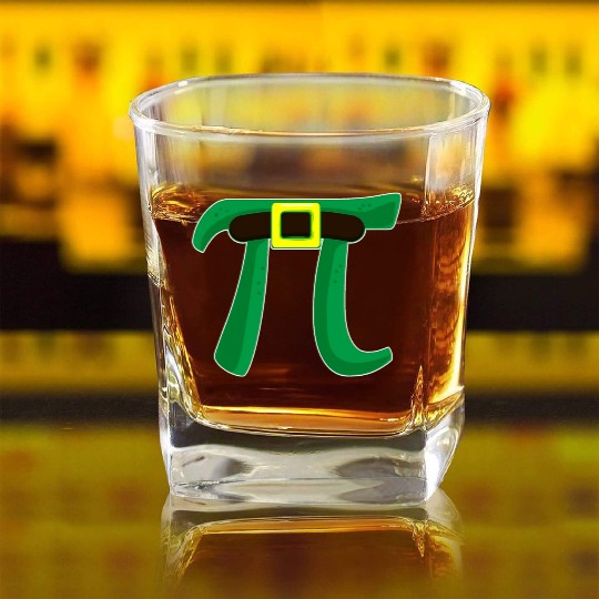 Pi Day Square Whiskey Glasses Women Kids Men Toddler Math Teacher