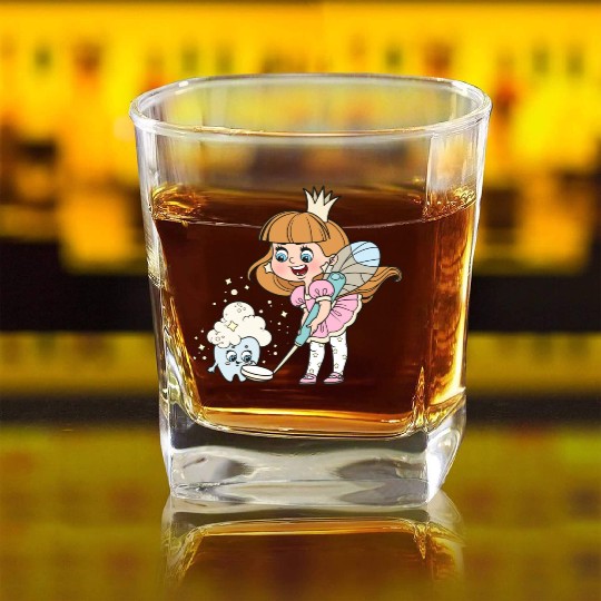 Tooth Fairy Square Whiskey Glasses