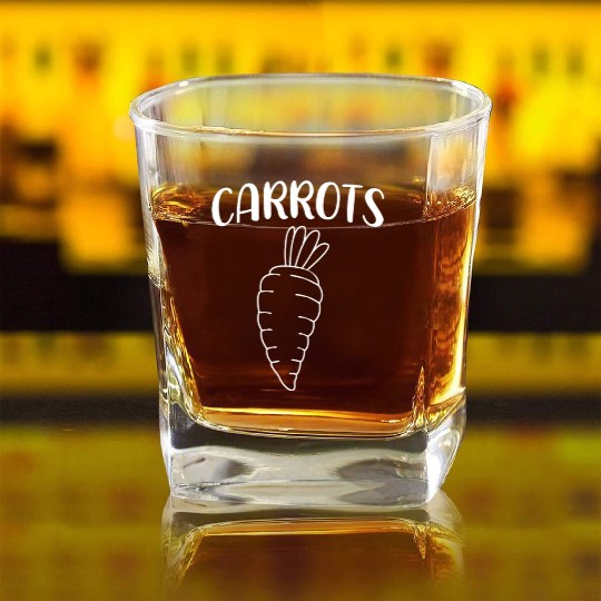 Root Vegetable Crop Carrot Square Whiskey Glasses